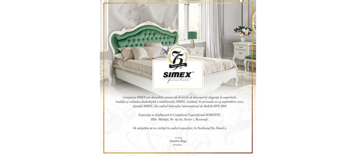 Simex, brand românesc cu renume mondial, prezent la BIFE SIM 2022