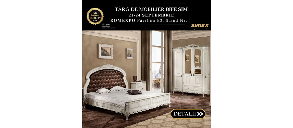 Descoperă Eleganța și Tradiția Mobilierului din Lemn Masiv cu Simex la Târgul de Mobilă BIFE SIM 2023