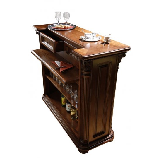 Mese din Lemn Masiv, Masă lemn masiv, maro/alb, bar, Veneția Lux