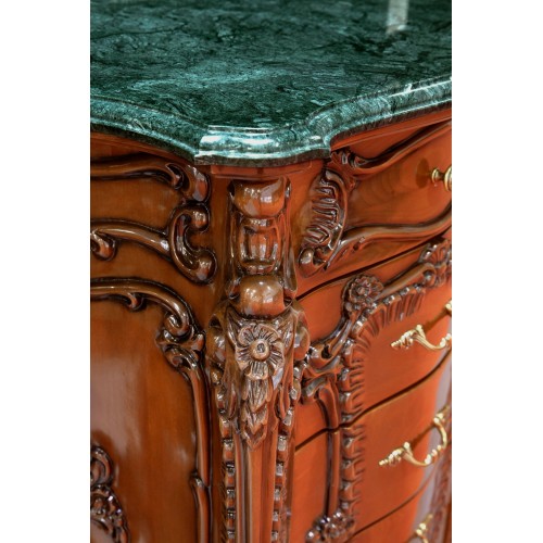 Casetieră lemn masiv – Destinată celor ce iubesc extraordinarul, Casetieră lemn masiv, maro, 7 sertare, Cleopatra Lux, mobilasimex.ro