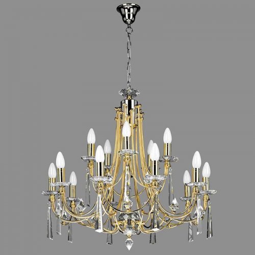 Corpuri de Iluminat, Lustra Prenses cu 15 brate 0201-58-15, mobilasimex.ro