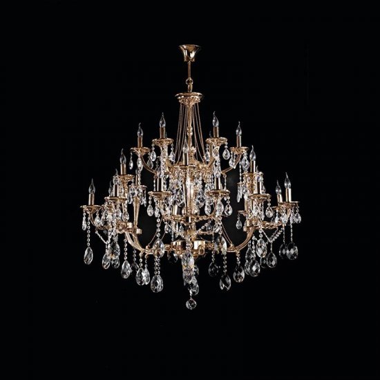 Corpuri de Iluminat, Candelabru Beauty Gold cu 24 brate 6154-58-24