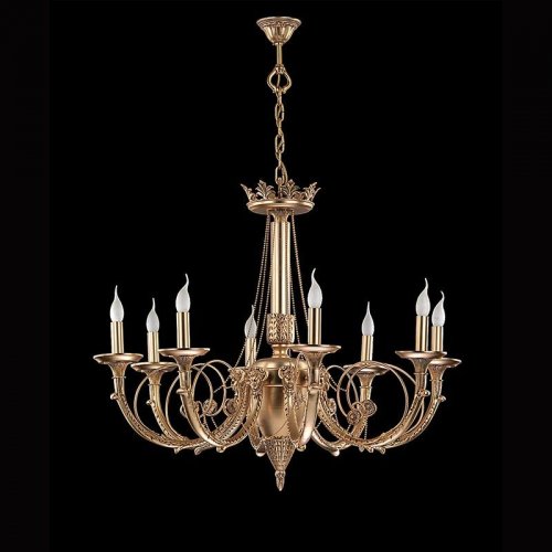 Corpuri de Iluminat, Lustra Palladium cu 8 brate 6156-55-08, mobilasimex.ro