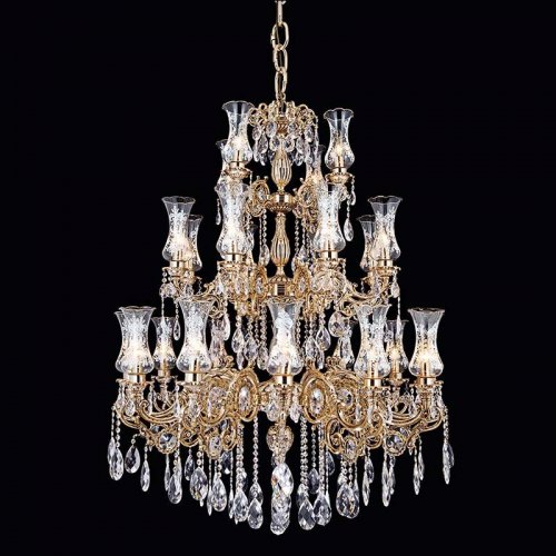 Corpuri de Iluminat, Candelabru Bergama cu 24 brate 6161-58-24F, mobilasimex.ro