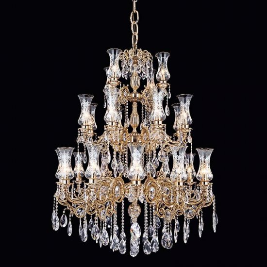 Corpuri de Iluminat, Candelabru Bergama cu 24 brate 6161-58-24F