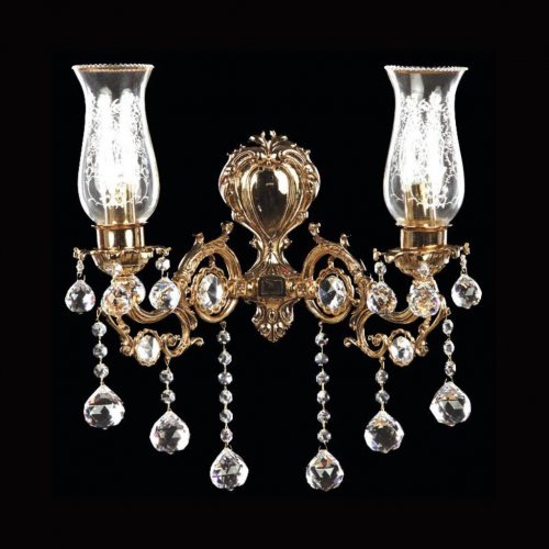 Corpuri de Iluminat, Aplica Bergama cu 2 brate 6161-58-29F, mobilasimex.ro