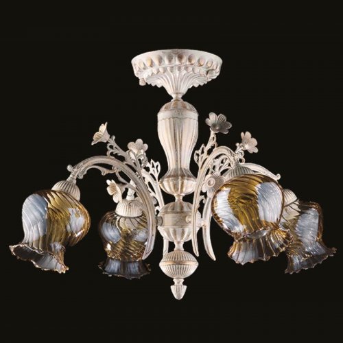 Corpuri de Iluminat, Lustra Rose cu 4 brate 7221-70-44B, mobilasimex.ro