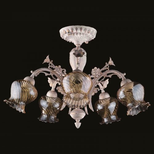 Corpuri de Iluminat, Lustra Rose cu 5 brate 7221-70-45B, mobilasimex.ro