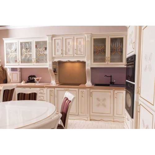 Mobilă bucatarie lemn masiv – Combinația ingenioasă dintre calitate și funcționalitate, Bucătărie lemn masiv, model 2, Toscana, mobilasimex.ro