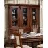 Bufet vitrină lemn masiv, maro alb, 3 uși, Veneția  Lux