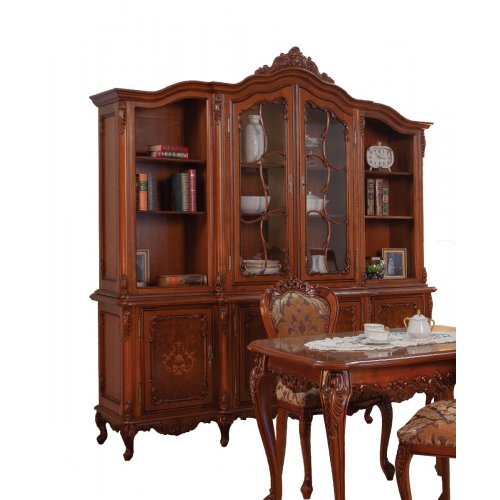 Comparare Produse, Bibliotecă lemn masiv, maro/alb, 2 uși, Cleopatra, mobilasimex.ro