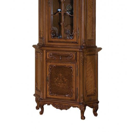 Bufete din Lemn Masiv, Bufet colț lemn masiv, maro/alb, 1 sertar, 1 ușă, Cleopatra