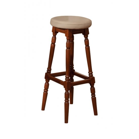 Scaune din Lemn Masiv, Scaun lemn masiv, maro/alb, bar, Cleopatra
