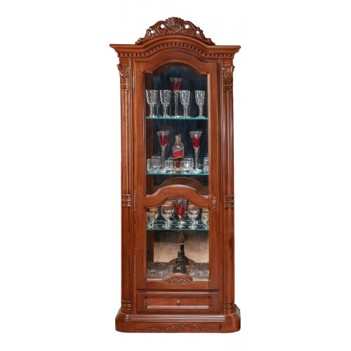 Comparare Produse, Cristalier lemn masiv, maro/alb, 1 ușă, stânga, Cristina, mobilasimex.ro