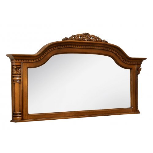 Rama oglina lemn masiv – Pentru crearea unor iluzii optice inedite, Oglindă lemn masiv, maro/alb, dreptunghiulară, Cristina, mobilasimex.ro