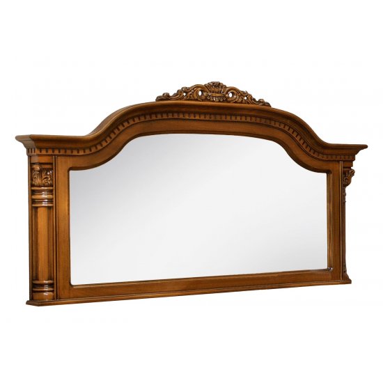 Rame Oglinzi din Lemn Masiv, Oglindă lemn masiv, maro/alb, dreptunghiulară, Cristina