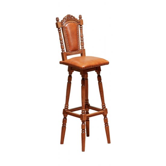 Scaune din Lemn Masiv, Scaun lemn masiv, maro/alb, spătar,  Cristina