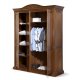 Dulapuri din lemn masiv, Dulap lemn masiv, maro/alb, 3 uși, Veneția