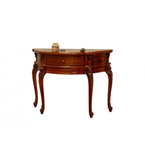 Masa lemn masiv – Pentru momente unice alături de cei dragi, Măsuță lemn masiv, maro/alb, consolă, Firenze, mobilasimex.ro