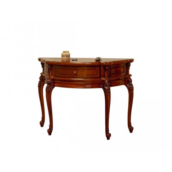 Mese din Lemn Masiv, Măsuță lemn masiv, maro/alb, consolă, Firenze