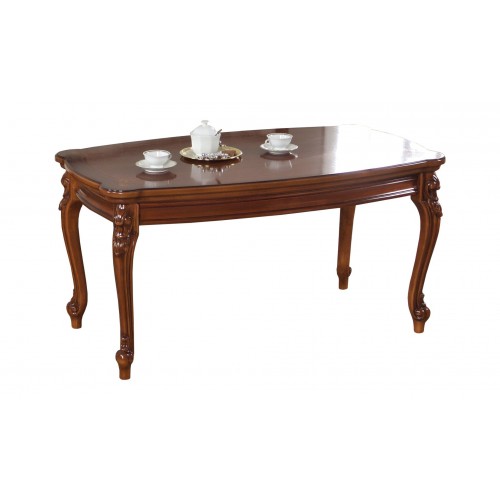 Masuta lemn masiv – Eficiență și atenție la detalii, Măsuță lemn masiv, maro/alb, dreptunghiulară, Firenze, mobilasimex.ro