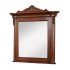 Oglindă toaletă lemn masiv, maro/alb, dreptunghiulară, Firenze