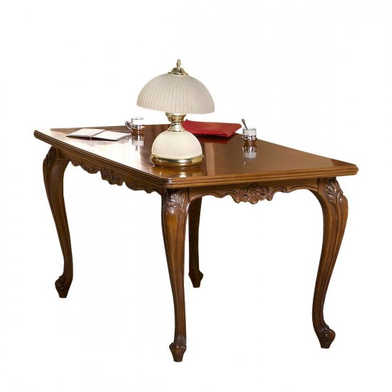 Mese din Lemn Masiv, Masă lemn masiv, maro/alb, dreptunghiulară, Royal