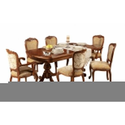 Masa lemn masiv – Pentru momente unice alături de cei dragi, Masă lemn masiv, maro/alb, extensibilă, Royal, mobilasimex.ro