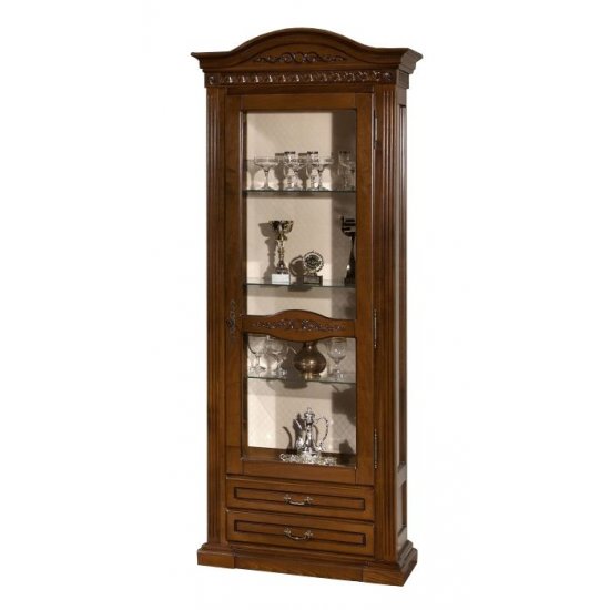 Cristaliere din Lemn Masiv, Cristalier lemn masiv, maro/alb, 1 ușă, dreapta, Veneția