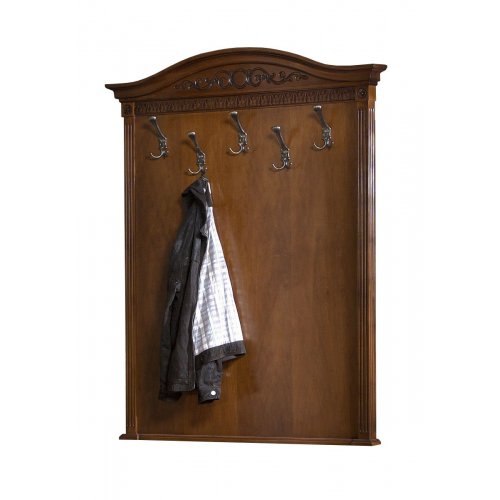 Cuier lemn masiv – Funcționalitate și eleganță, Cuier lemn masiv, maro/alb, dreptunghiular, Veneția, mobilasimex.ro