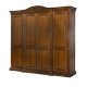 Dulapuri din lemn masiv, Dulap lemn masiv, maro/alb, 4 uși, Veneția