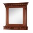 Ramă Oglindă Lemn Masiv, Maro/Alb, 2 Sertare, Veneția Lux