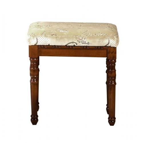 Comparare Produse, Taburet lemn masiv, maro/alb, tapisat, stofă, Veneția lux, mobilasimex.ro